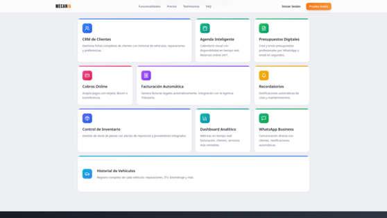 Mecania, software de gestión de talleres.